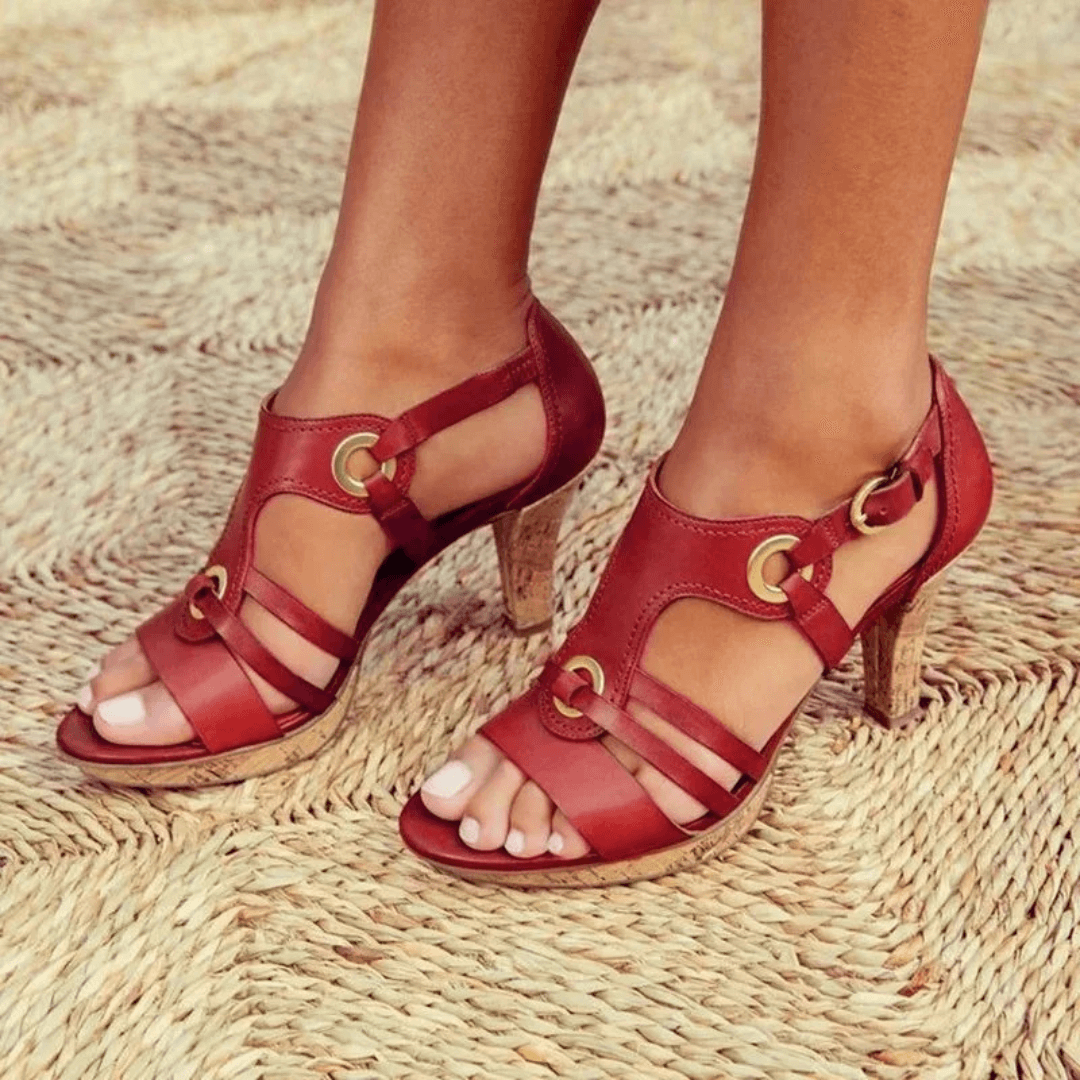 BELLA - Comfortable Heeled Sandals - Sandals Clearance - MOOD Melbourne