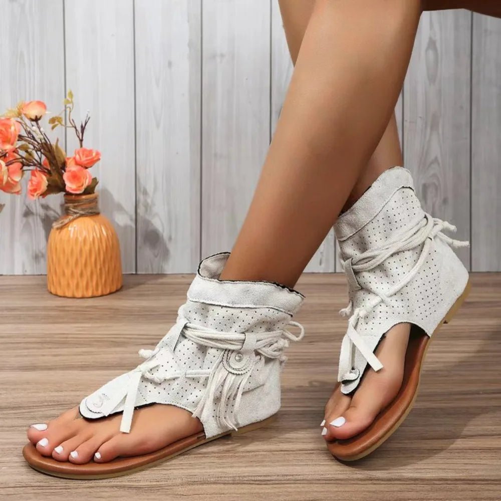 Bellie - Fringe Accent Sandals - AUS - 0163 - MOOD Melbourne