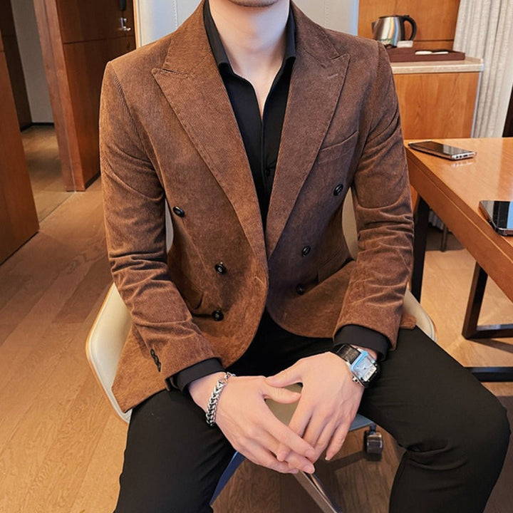 Bennett | Classic Double - Breasted Corduroy Jacket - Jackets - MOOD Melbourne