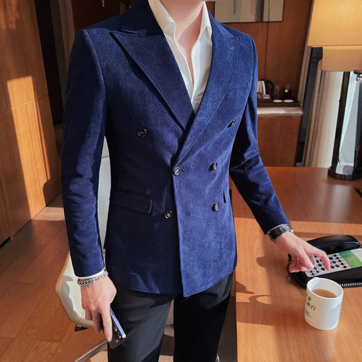 Bennett | Classic Double - Breasted Corduroy Jacket - Jackets - MOOD Melbourne