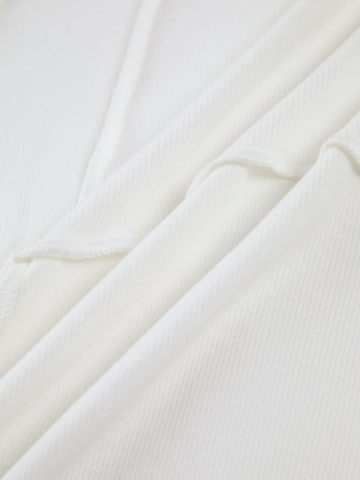 Bronte | Elegant Ribbed Top with Seam Accents - MOOD Melbourne