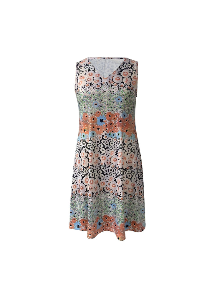 Yula Figure-Flattering Flower Dress