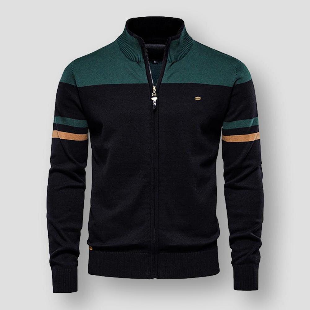 Callen | Retro Zip - Up Track Sweater - Sweater - MOOD Melbourne