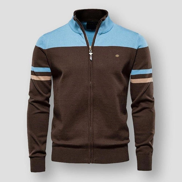 Callen | Retro Zip - Up Track Sweater - Sweater - MOOD Melbourne