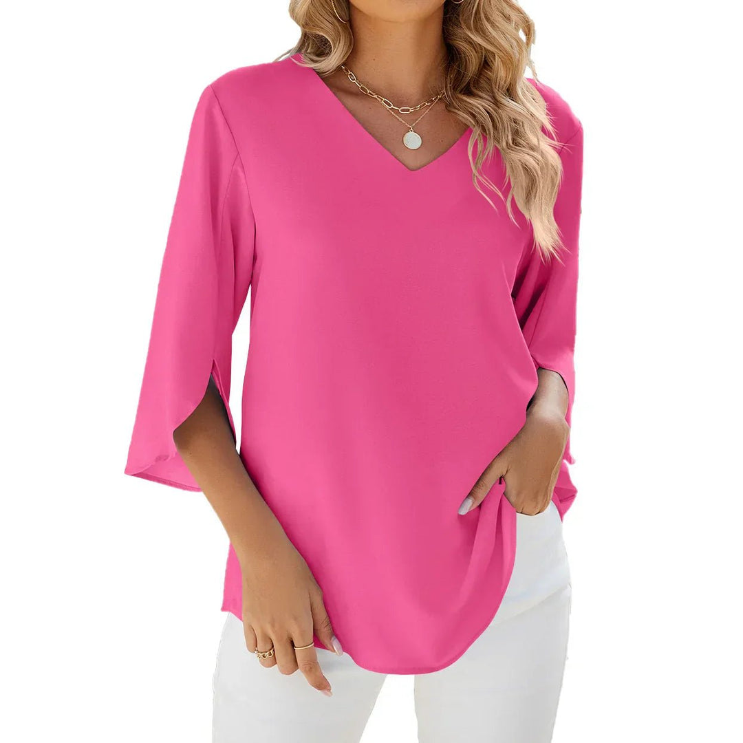 CARA - V - neck blouse - Tops - MOOD Melbourne