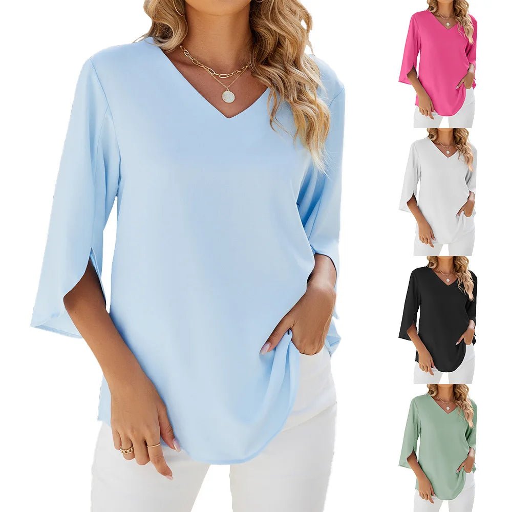 CARA - V - neck blouse - Tops - MOOD Melbourne