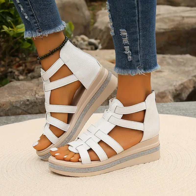 CHLOE - Elegant Wedge Sandals - Sandals Clearance - MOOD Melbourne