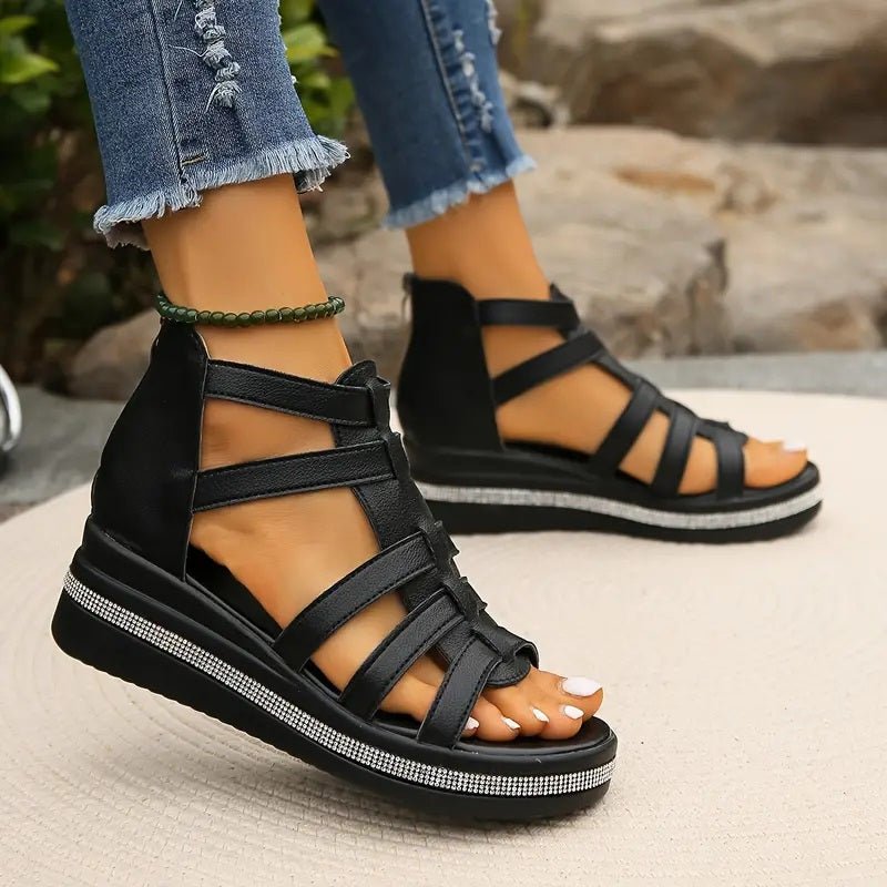CHLOE - Elegant Wedge Sandals - Sandals Clearance - MOOD Melbourne