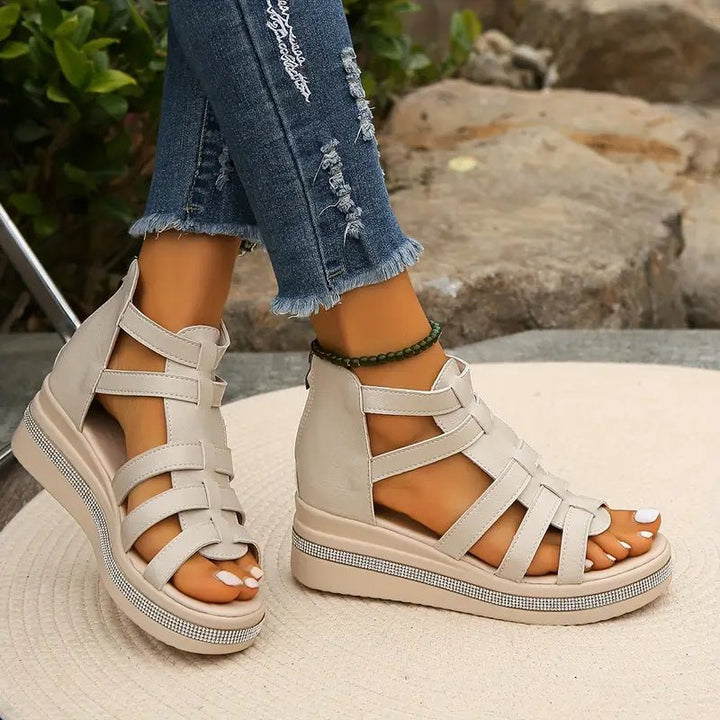 CHLOE - Elegant Wedge Sandals - Sandals Clearance - MOOD Melbourne