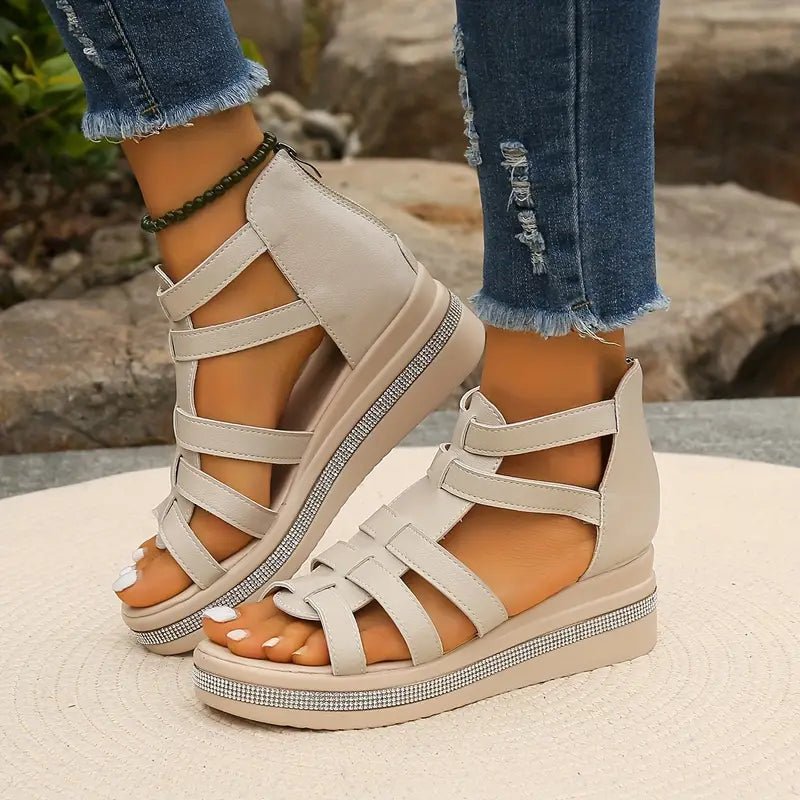 CHLOE - Elegant Wedge Sandals - Sandals Clearance - MOOD Melbourne