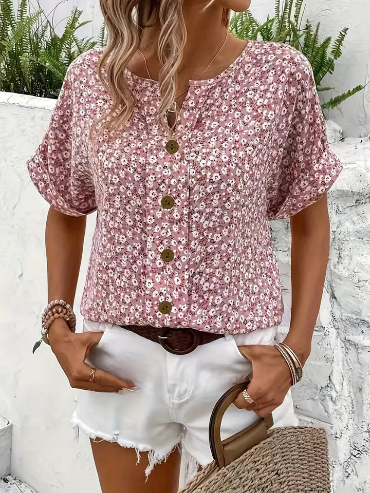 Claire | Floral Button - Up Top - Blouses & Shirts - AUS - 0224 - MOOD Melbourne