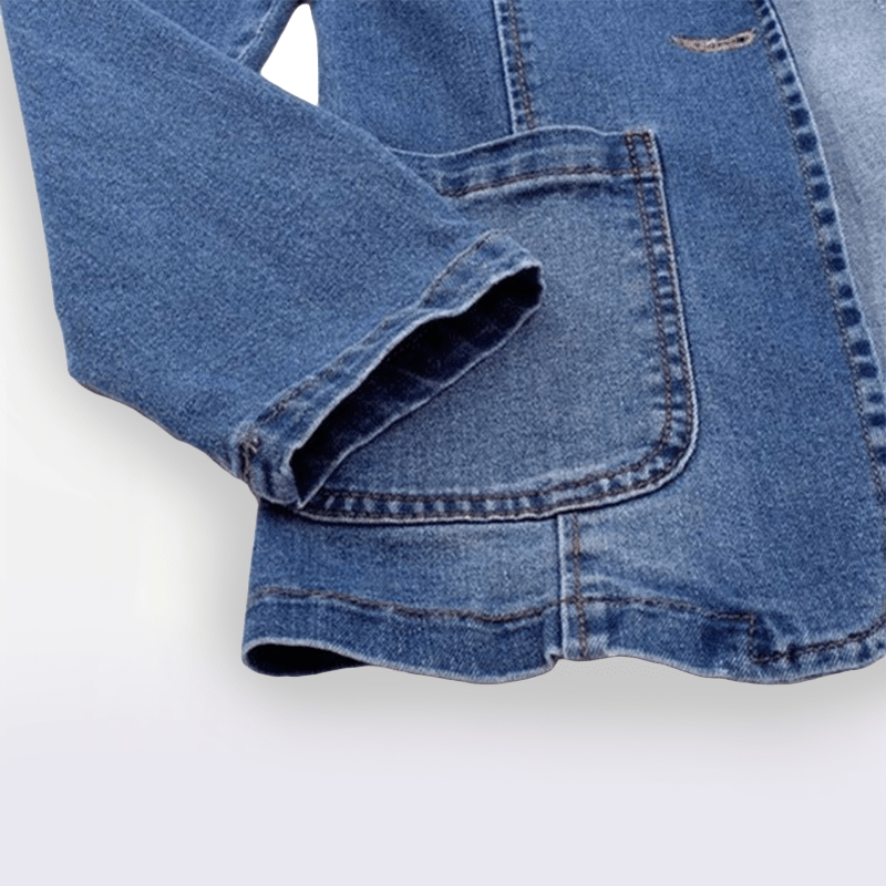 Clara | Elegant Tailored Denim Blazer - Blazer - MOOD Melbourne