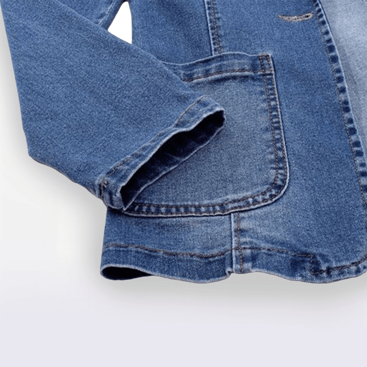 Clara | Elegant Tailored Denim Blazer - Blazer - MOOD Melbourne