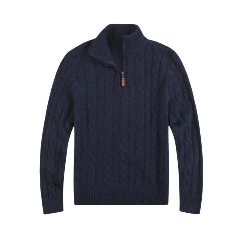 Corven | Quarter - Zip Cable Knit Sweater - Sweater - MOOD Melbourne