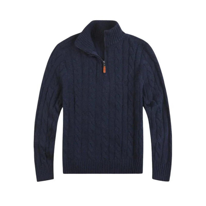 Corven | Quarter - Zip Cable Knit Sweater - Sweater - MOOD Melbourne