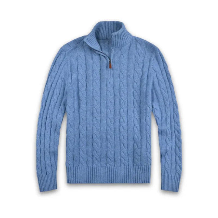 Corven | Quarter - Zip Cable Knit Sweater - Sweater - MOOD Melbourne