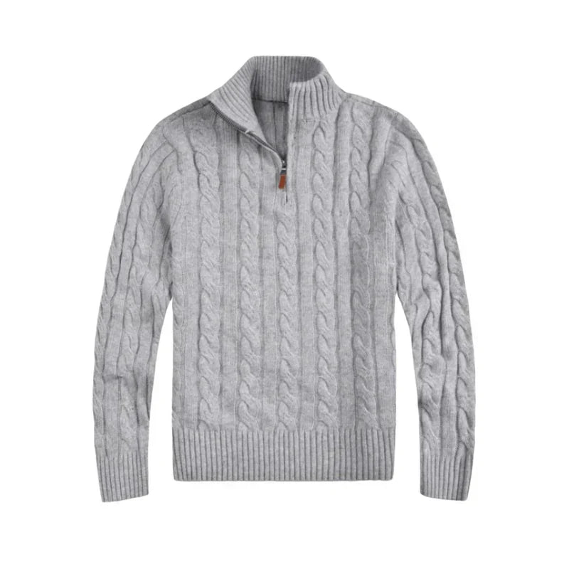 Corven | Quarter - Zip Cable Knit Sweater - Sweater - MOOD Melbourne