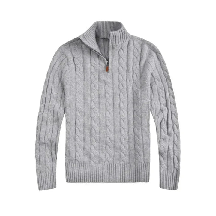 Corven | Quarter - Zip Cable Knit Sweater - Sweater - MOOD Melbourne