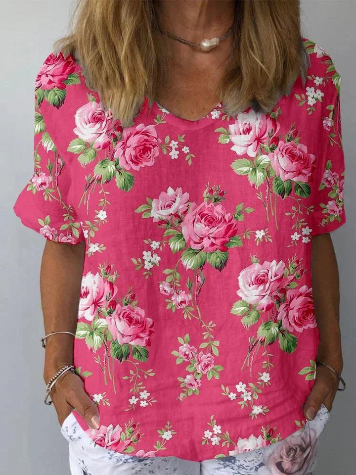 Ameline | Women’s Floral Print Blouse