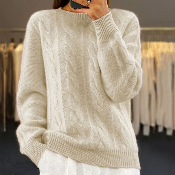 Debbie - Warm knitted sweater - Kleding - DEBBIE - AU - BEIGE - S - MOOD Melbourne