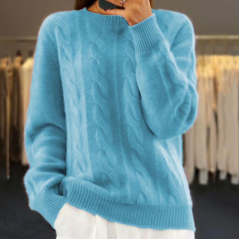 Debbie - Warm knitted sweater - Kleding - DEBBIE - AU - BLUE - S - MOOD Melbourne