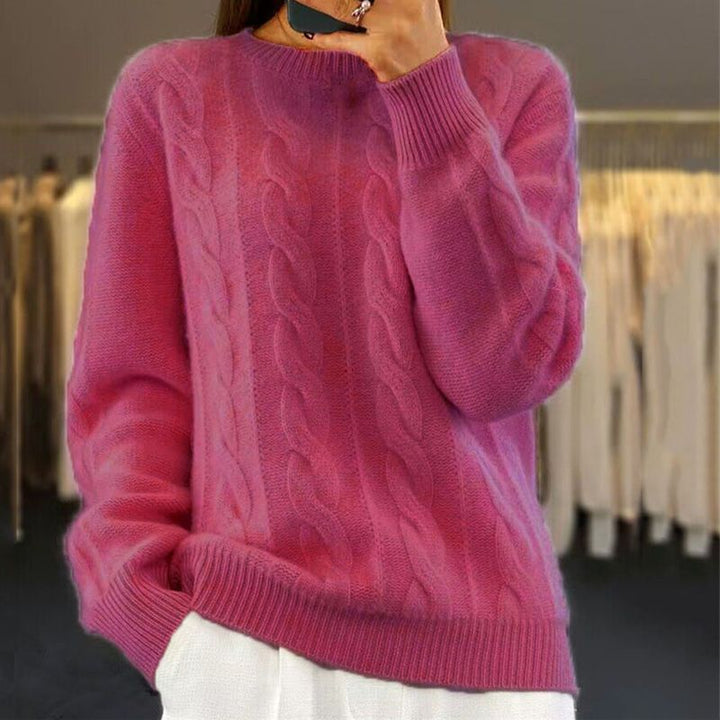 Debbie - Warm knitted sweater - Kleding - DEBBIE - AU - DARKPINK - S - MOOD Melbourne