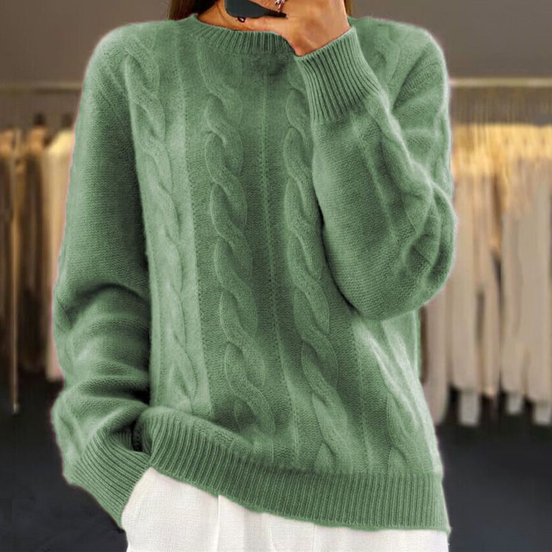 Debbie - Warm knitted sweater - Kleding - DEBBIE - AU - GREEN - S - MOOD Melbourne