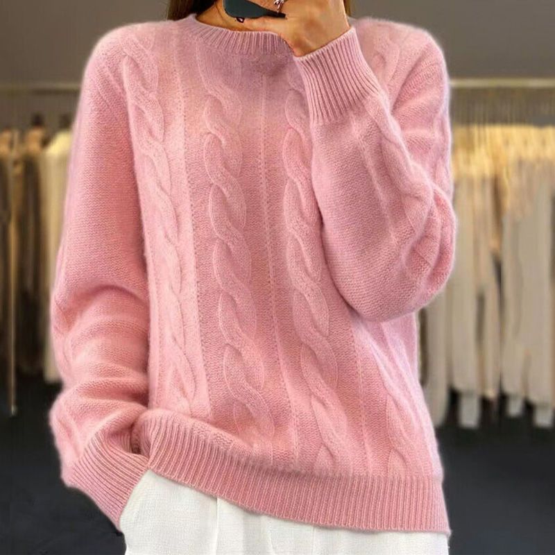 Debbie - Warm knitted sweater - Kleding - DEBBIE - AU - PINK - S - MOOD Melbourne