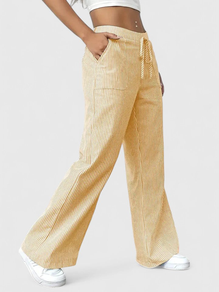 Isla | Striped Wide Leg Pants