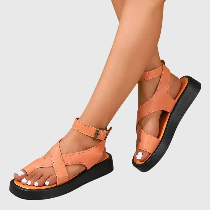 Riviera | Cross-Strap Platform Sandals