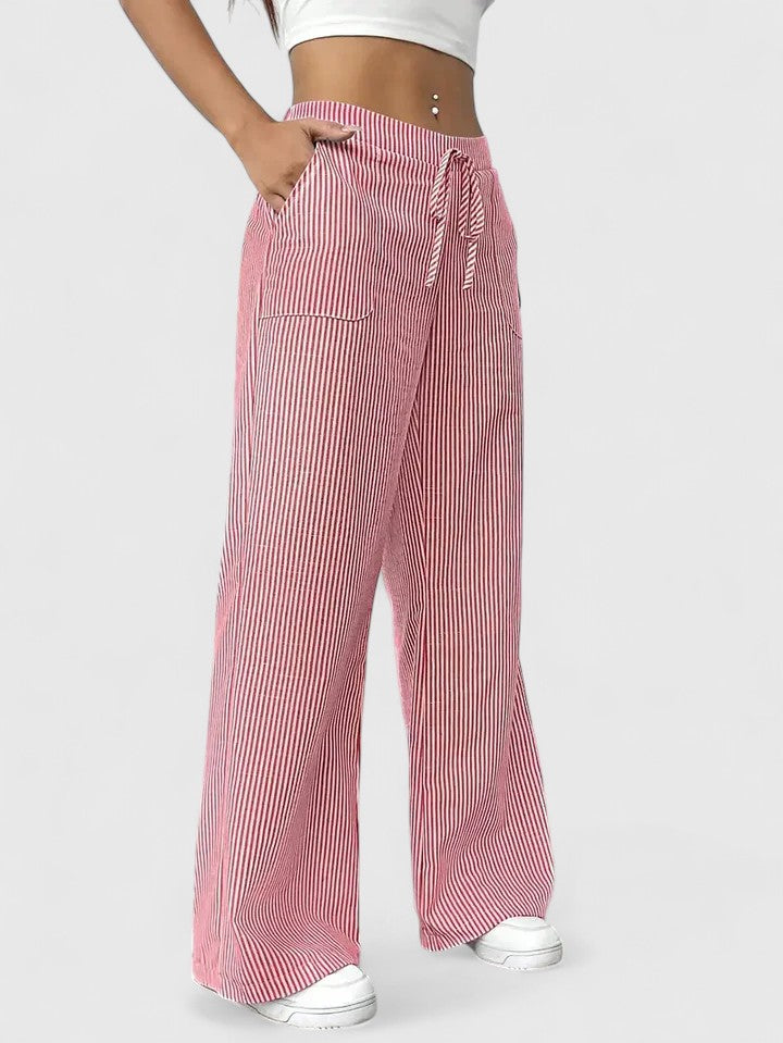 Isla | Striped Wide Leg Pants