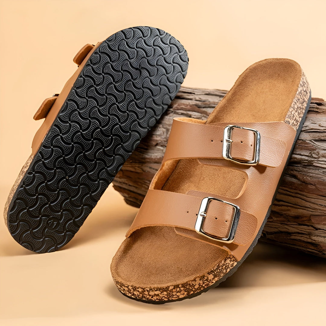 Elias | Double - Strap Slip - On Men’s Sandals - Sandals - MOOD Melbourne