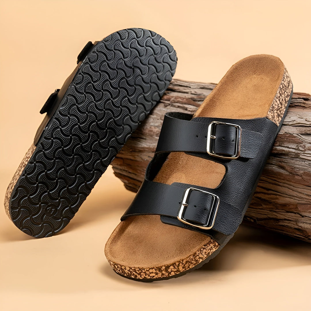 Elias | Double - Strap Slip - On Men’s Sandals - Sandals - MOOD Melbourne