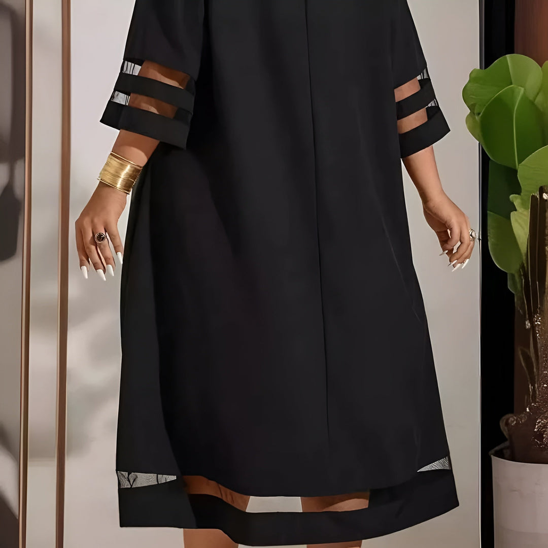 Elisabeth - elegant dress with round neckline - AUS 24 - MOOD Melbourne