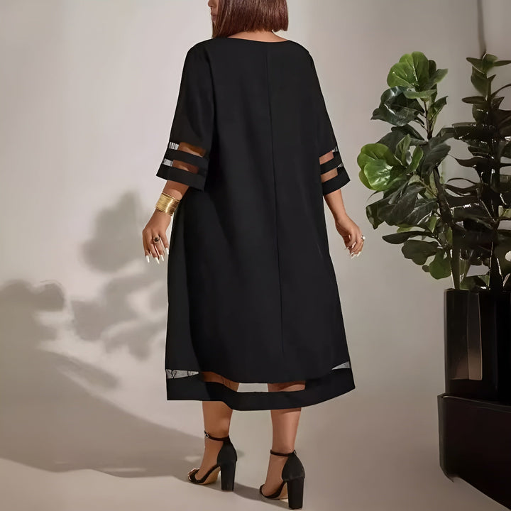 Elisabeth - elegant dress with round neckline - AUS 24 - MOOD Melbourne