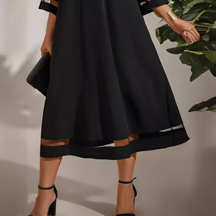 Elisabeth - elegant dress with round neckline - AUS 24 - MOOD Melbourne