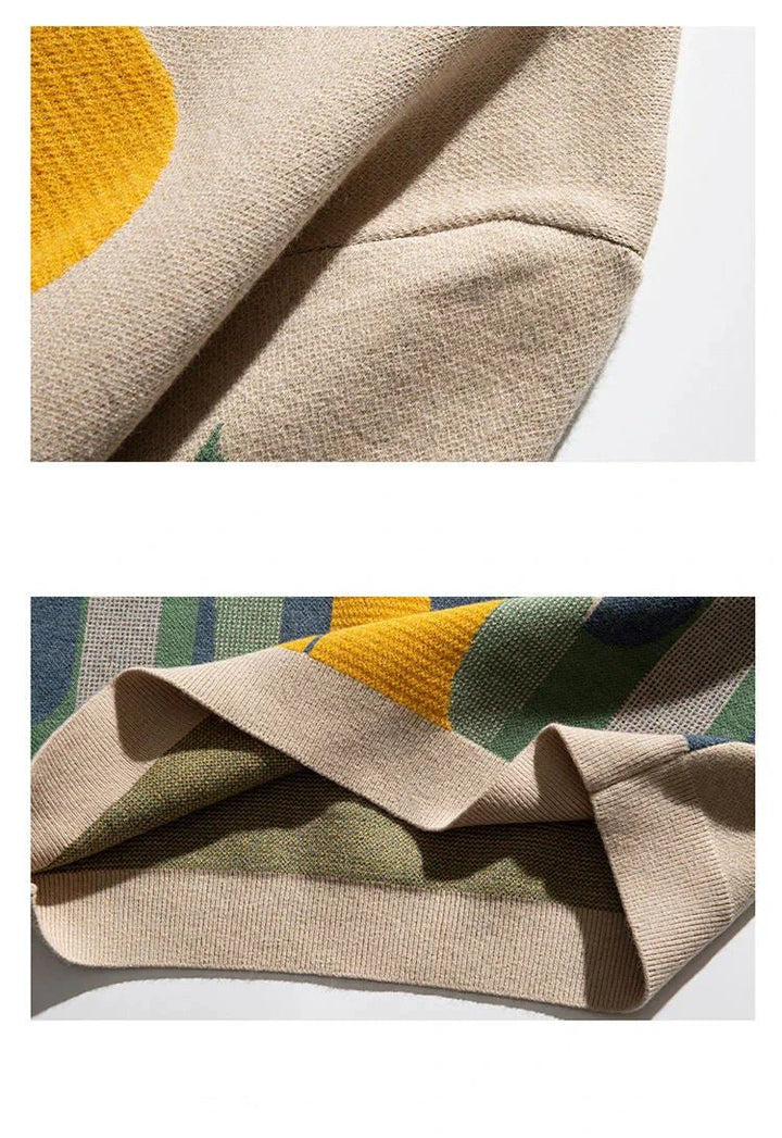 Elowen | Playful Cat Pattern Sweater - Sweater - MOOD Melbourne