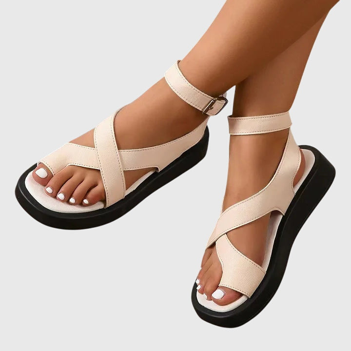 Riviera | Cross-Strap Platform Sandals