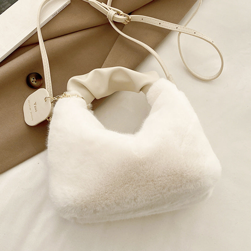 AMS fluffy crossbody bag