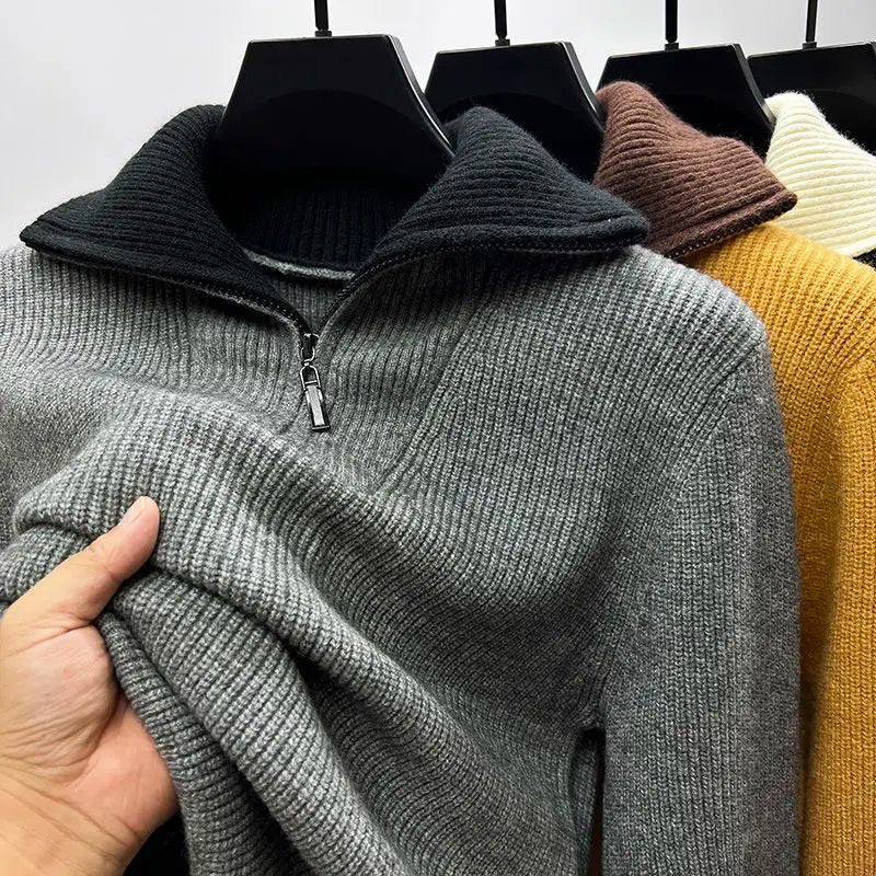 Gianni | Half - Zip Ribbed Men’s Sweater - Sweater - MOOD Melbourne