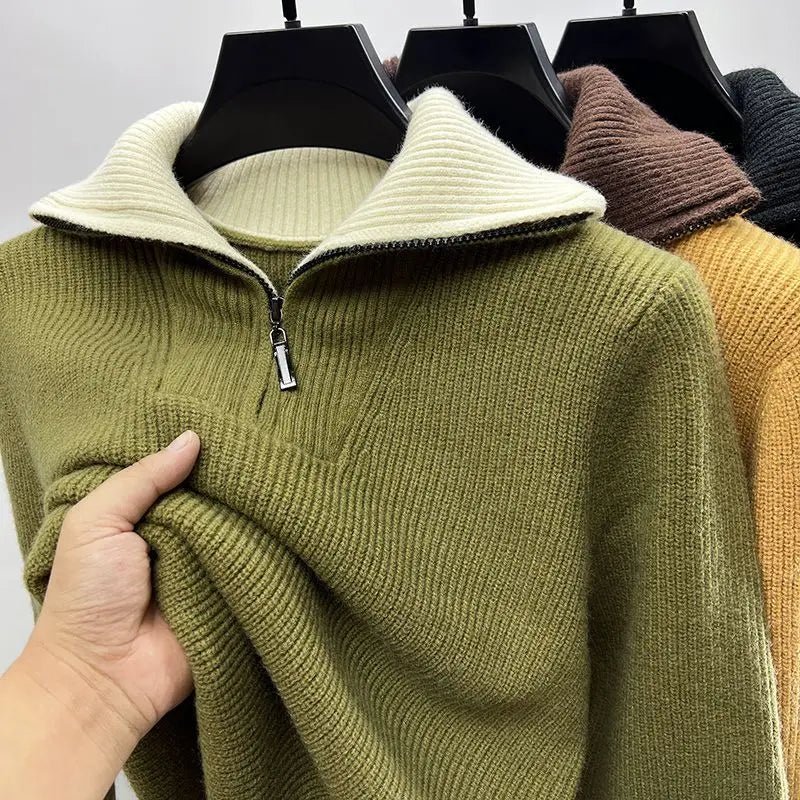 Gianni | Half - Zip Ribbed Men’s Sweater - Sweater - MOOD Melbourne