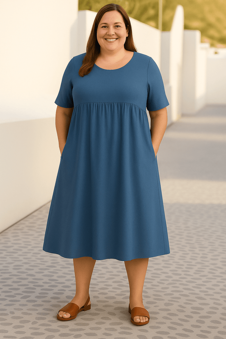 Grace | Casual Loose Tummy Covering Dress - Dresses - MOOD Melbourne