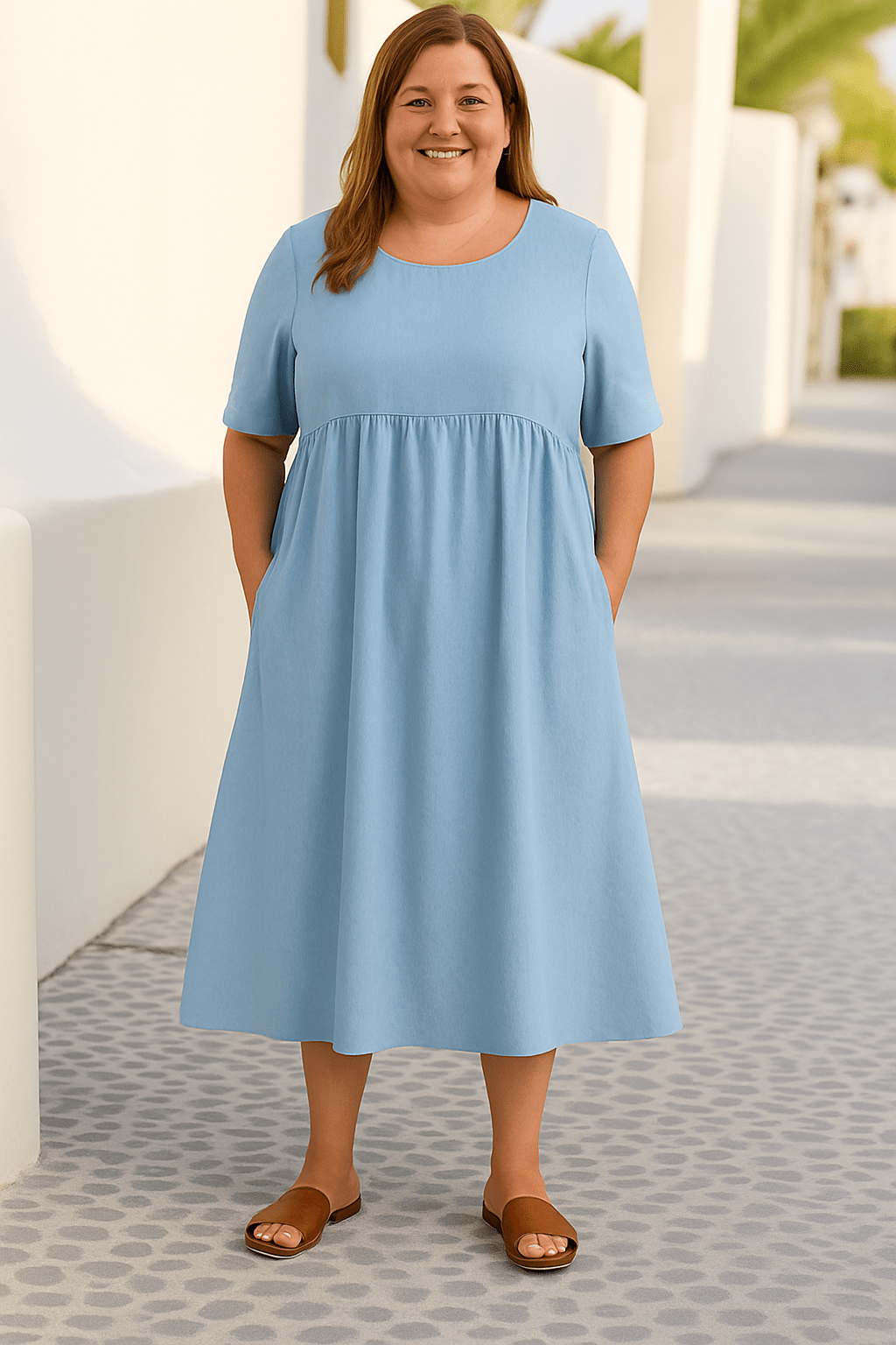 Grace | Casual Loose Tummy Covering Dress - Dresses - MOOD Melbourne