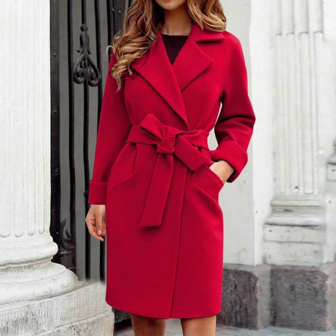 Grace | Women's Long Coat with Belt - Coats & Jackets - MOOD Melbourne