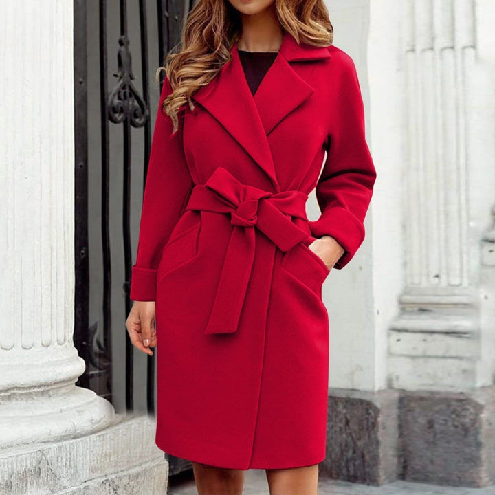 Grace | Women's Long Coat with Belt - Coats & Jackets - MOOD Melbourne