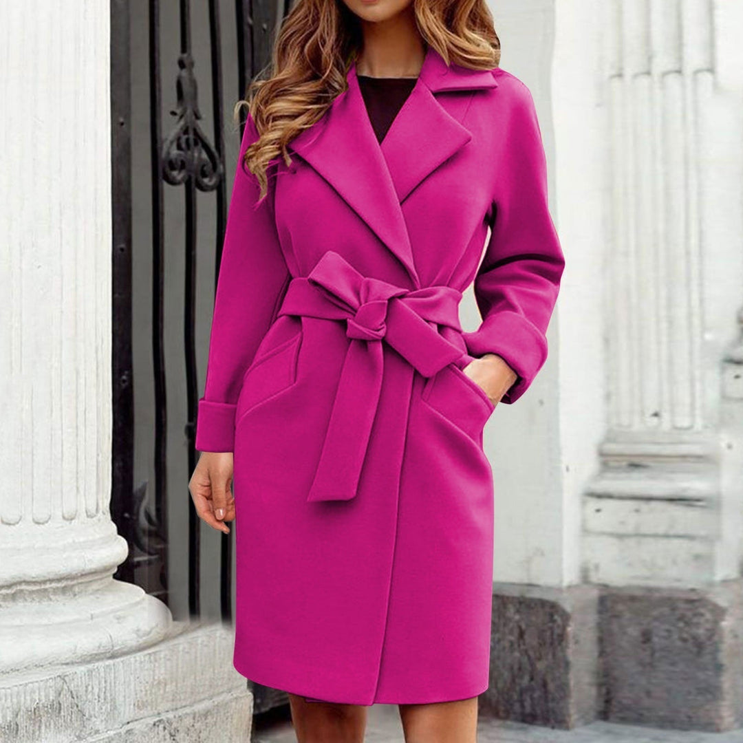 Grace | Women's Long Coat with Belt - Coats & Jackets - MOOD Melbourne