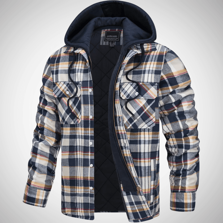 Grayson | Quilted Flannel Hooded Jacket - Jackets - MOOD Melbourne