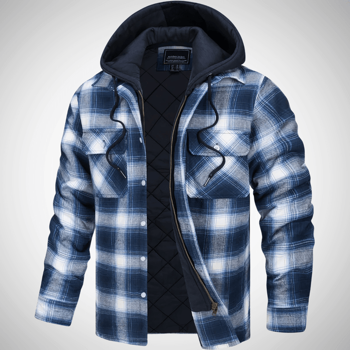 Grayson | Quilted Flannel Hooded Jacket - Jackets - MOOD Melbourne