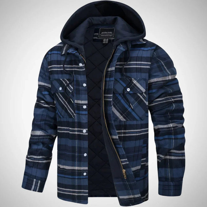 Grayson | Quilted Flannel Hooded Jacket - Jackets - MOOD Melbourne