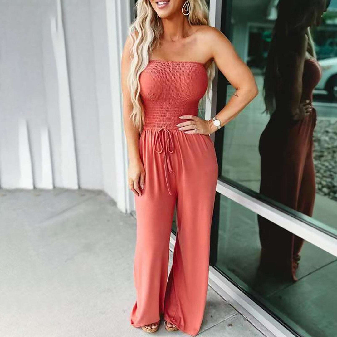 Mood strapless waist Jumpsuit